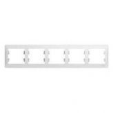 Рамка 5-я горизонтальная белый GLOSSA