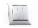 Выключатель 3кл. белый СЕЛЕНА СП 10А С0510-406 Кунцево