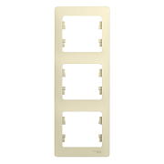 Рамка 3-я вертикальная бежевый GLOSSA