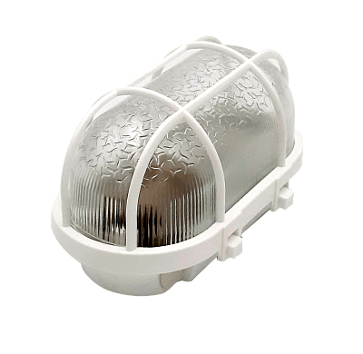 Светильник НБП 01-60-002 У3 ( ЕВРО ПСХ пластик белый) IP53 с решеткой,(t от -45° до +45°) VKL electric (8шт)