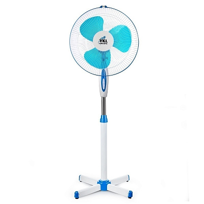 Вентилятор напольный VGF-01 Blue, 40 Вт, 3 режима, 90º поворот, синий VKL electric (4)