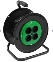 Удлинитель на катушке 50 м 4 гн., с/з, 16А, 3600Вт КГ 3*2,5 (УХз-16-4-50-К) БелСвет