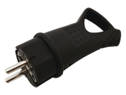 Вилка прямая каучук с ушком 2P+E 16А 250В IP44 VKL electric (1/20/200)