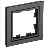 Рамка 1-мест. черн. BRITE (РУ-1-БрЧ)  ИЭК