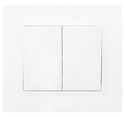Выключатель 2кл бел. TANGO HOUSE СП 10А, 250В (3/10/200)