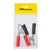 Зажим "крокодил" 250А 150 мм (в уп. 2 шт: красный+черный) REXANT