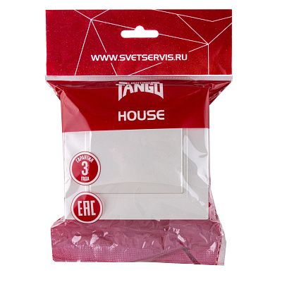Розетка с/з с крышкой бел. СП TANGO HOUSE 16А, 250В IP44 (1/10/200)