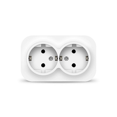 Розетка 2-ая с/з белый ОП 16А, 220В "IONICH" (1419)