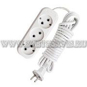 Удлинитель 3*3 ПВС 6А б/з (У6-639М) Универсал (№10)