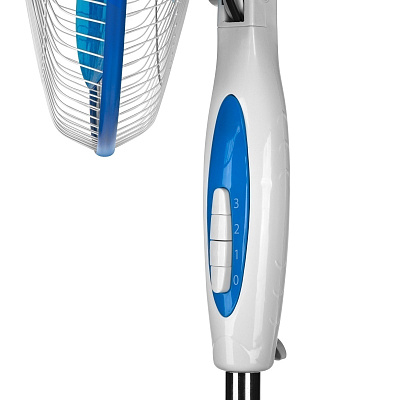 Вентилятор напольный VGF-01 Blue, 40 Вт, 3 режима, 90º поворот, синий VKL electric (4)