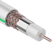 Кабель коаксиальный SAT 703 (75 Ом, 64%, 0,90мм, Cu/Al/Cu, 6,8мм) белый PROCONNECT (100м)