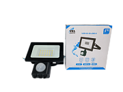 Прожектор LED с дат.движ.30W VLF8-D2-30-6500-B 6500К 3600Лм 220V IP65 122*135*55 (руч.рег) чер.VKL electric