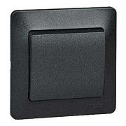 Выключатель 1кл. антрацит СП, 10А (в сборе) GLOSSA