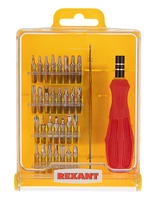 Набор "Отвертка для точечных работ + 32 предмета" REXANT