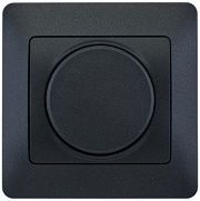 Диммер 300Вт поворотно-нажимной антрацит (в сборе) GLOSSA