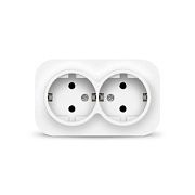 Розетка 2-ая с/з белый ОП 16А, 220В "IONICH" (1419)