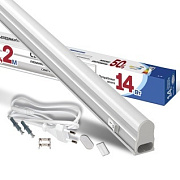 Светильник линейный LED-СПБ Т5-1200mm-14W-1260Lm-6500К-IP40 белый (L-1200mm) IONICH С ВЫКЛЮЧАТЕЛЕМ, ШНУР С ВИЛКОЙ В КОМПЛЕКТЕ