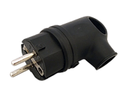 Вилка угловая каучук с ушком 2Р+Е 16А 250В IP44 VKL electric (1/20/200)