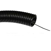 Труба гофрированная ПНД d16 с зондом (100м) ЧЕРНАЯ VKL electric