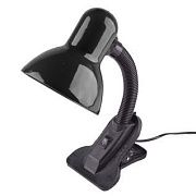 Светильник настольный на прищепке (DL-2- 60W-E27) черный  Включай