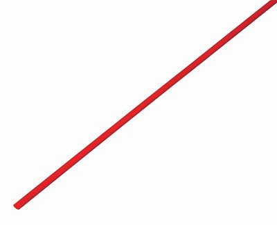 Термоусадочная трубка 1.0/0.5 мм (1м) красная REXANT