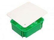 Коробка распределительная 126*106*50 (120*100*50) для полых стен с крышкой КР1203 Hegel