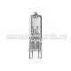 Лампа галогеновая JDC 60W G9 220V ПР (прозрачная) Camelion