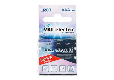 Батарейка LR 03 / ААА VKL electric Alkaline BL* 4