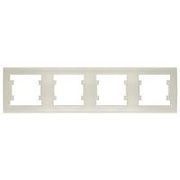 Рамка 4-х местная гор. слон. кость (7948721) Бриллиант