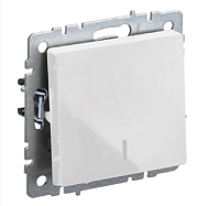 Выключатель 1-кл. с подсв. бел. BRITE СП, 10А (ВС10-1-1-БрБ) (механизм) ИЭК