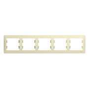 Рамка 5-я горизонтальная бежевый GLOSSA