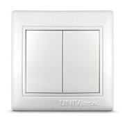 Выключатель 2кл. белый СП, 10А, 220В (С0023) Севиль