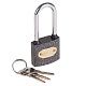 Замок навесной металлический, серия "Чугун" 40 мм ДЛИННАЯ ДУЖКА Четыре Сезона