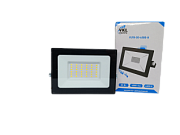 Прожектор LED  50W VLF8-50-6500-B 6500К 6000Лм 220V IP65 черный (148*114*29) VKL electric
