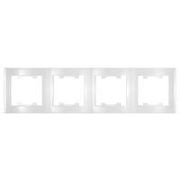 Рамка 4-х местная гор. белый (7947502) Бриллиант
