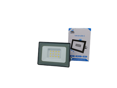Прожектор LED  20W VLF8-20-6500-G 6500К 2400Лм 220V IP65 серый (102*83*29) VKL electric