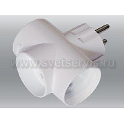 Тройник TOKER (универсальный, 16А белый) , 3T16