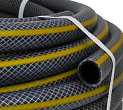 Шланг поливочный ULTRA BLACK  (ТЭП)  армированный, с прозрачным наружним слоем, 1/2", 25 м, давление 5-10  бар. В приДАЧУ (1 бухта 25м)