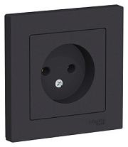 Розетка б/з карбон СП, 16А (в сборе) ATLAS
