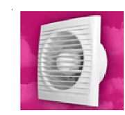 Вентилятор бытовой настенный ERA 4C с обратным клапаном D100 ERA