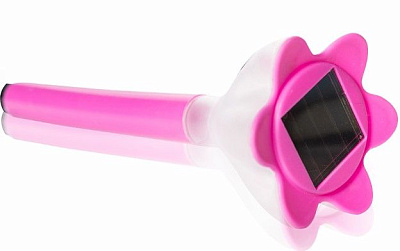 Садовый светильник Crocus Pink (USL-C-420) "Розовый крокус", пластик, 30,5см Uniel