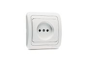 Розетка бел/бел б/з бакелит Mimoza Makel