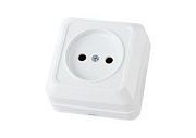 Розетка б/з белый ОП 16А, 220В Makel