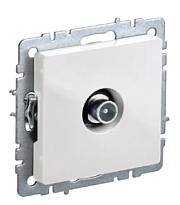 Розетка TV прох. бел. BRITE СП (РТВ10-0-БрБ) (механизм) ИЭК