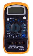 Мультиметр MAS838L(DT858L): прозвонка, диоды, температура, чехол, подсветка, память Proconnect