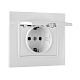 Розетка с/з с крышкой бел. СП TANGO HOUSE 16А, 250В IP44 (1/10/200)