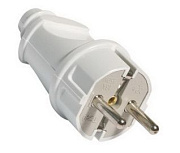 Вилка с/з белая 16А 250В инд. упак. TANGO