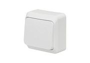 Выключатель 1кл. с подсветкой белый ОП 10А, 220В Этюд (ВА 10-005В)