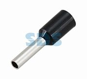 Наконечник штыревой втулочный изолированный F-8 мм 1.5 мм² (НШВи 1.5-8) черный REXANT (100)