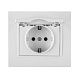 Розетка с/з с крышкой бел. СП TANGO HOUSE 16А, 250В IP44 (1/10/200)
